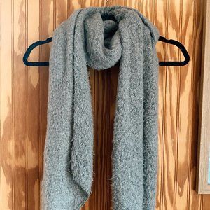 Brandless Fuzzy Gray Scarf
